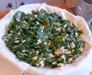 spinach and cheese mix